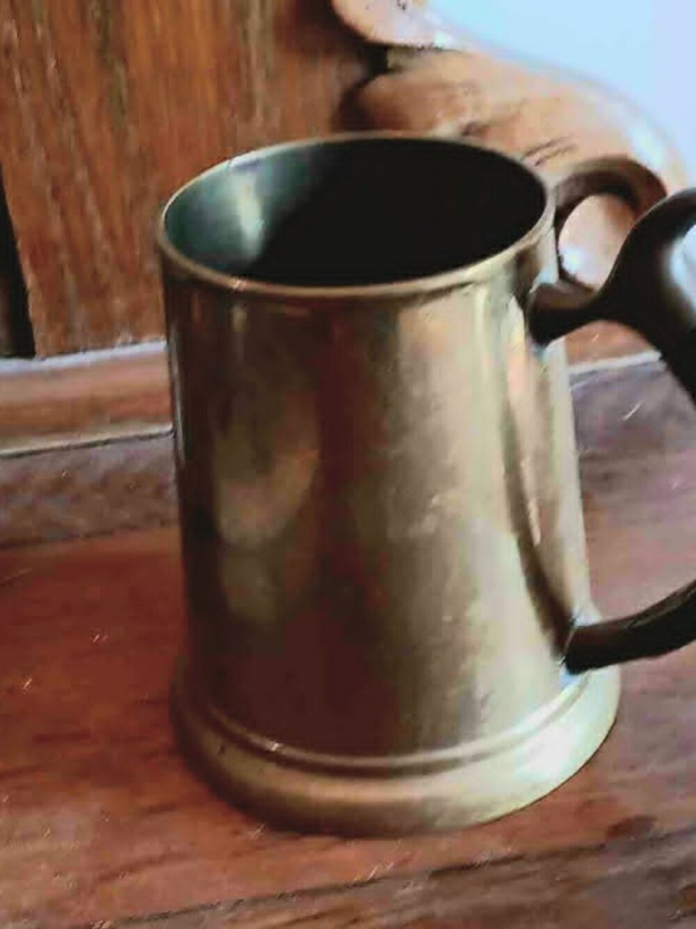 RARE - Antique solid brass beer tankard ~ Vietnam War Era, Tiawan